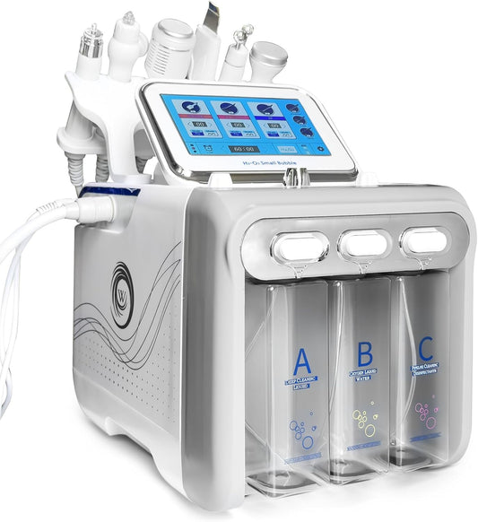 Hydrafacial Professioneel Aquafaciaal Apparaat – Waterstof-Zuurstof Schoonheidsmachine – Hydrafacial Apparaat – Aquafacial Apparaat – Hydrofaciaal Apparaat – 6-In-1 – Touchscreen Met Instelbare Waterstroom En Druk