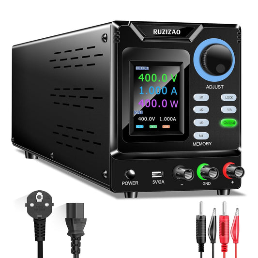 Laboratoriumvoeding – Hoogspanningslaboratoriumvoeding – DC Regelbare Voeding – Instelbare Laboratoriumvoeding – Omschakelbare Voeding – 0-400V 0-1A – 4-Cijferig LED-Kleurendisplay