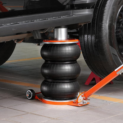 VEVOR Pneumatische krik, 5 ton, pneumatische hefkrik met verhoogde zuil en verstelbare handgreep, gemakkelijk op te tillen en compact, voor sedan, SUV, bestelwagen, autoreparatie, garage