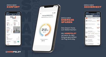 HOMEPILOT Gateway Premium - Smart Home Center voor het aansturen van alle slimme apparaten HOMEPILOT producten via gratis app, wit