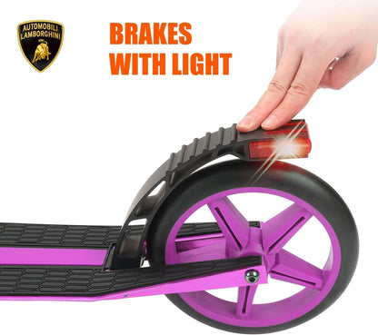 Lamborghini Kick Scooters voor kinderen van 8-12 jaar, premium kinderstep met opvouwbaar aluminium frame en verstelbaar stuur