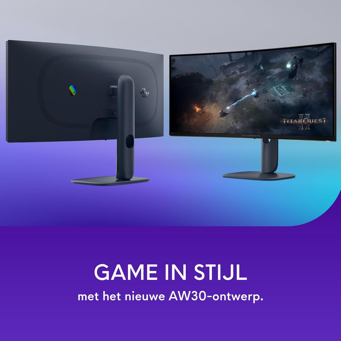 Alienware 34 Gaming Monitor - AW3425DWM, WQHD (3440x1440), 21:9 1500R Gebogen, 180Hz, VA, 1ms, AMD FreeSync Premium, VESA AdaptiveSync, 95% DCI-P3, HDR400, DisplayPort, 2 HDMI, 3 USB, 3 Jaar Garantie