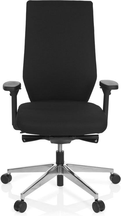 HJH OFFICE 608840-P PRO-TEC 700 draaistoel stof, zwart/oranje zwart