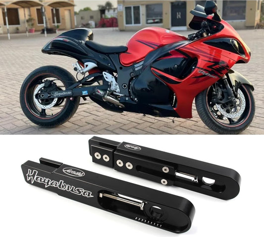 Extended Achterbrug Kit Voor Suzuki Hayabusa GSXR 1300 1999-2024 Gen1 2 3 Extension Swing Arm CNC gefreesd Motorfiets Modificatie Accessoires 1 Set Zwart 2000 2001 2002