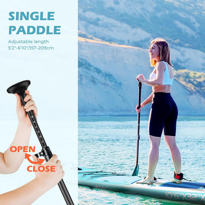 NACATIN Opblaasbare Stand Up Paddle Board SUP (blauw)