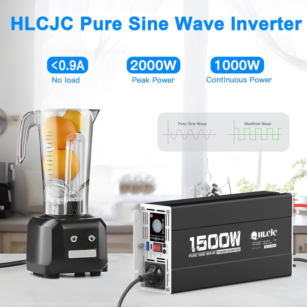 1500W12V omvormer