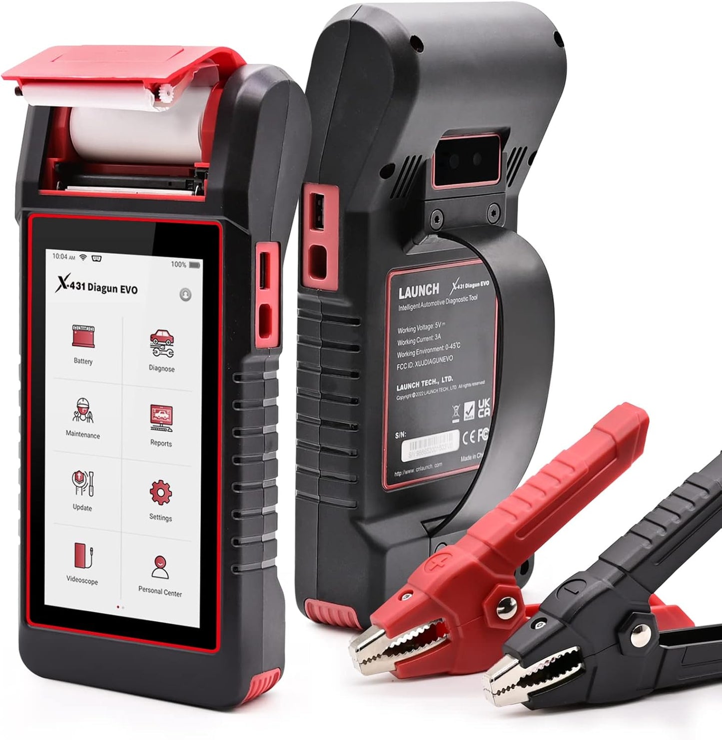 LAUNCH X431 Diagun EVO OBD2 diagnoseapparaat (OE-niveau) voor alle systemen, met ECU-codering, batterijtester, actieve test, 16 resetfuncties, videoscope-functie optioneel, ondersteunt CAN FD & DoIP