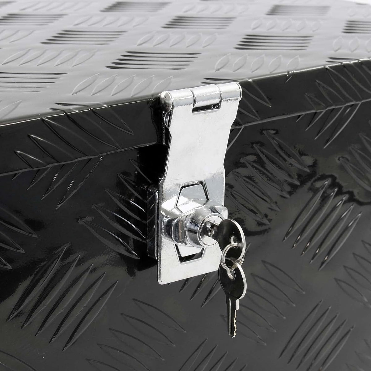 XPOtool aluminium gereedschapskist 50,8x30,5x24 cm zwart transportbox afsluitbaar toolbox