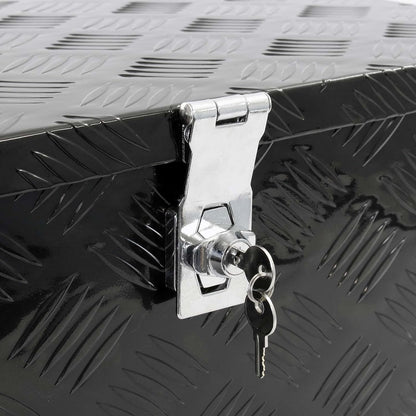 XPOtool aluminium gereedschapskist 50,8x30,5x24 cm zwart transportbox afsluitbaar toolbox