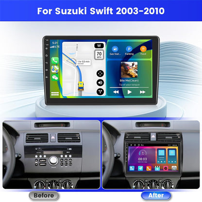 Android Autoradio – Multimedia Systeem – Auto Radio – Touchscreen Navigatie – 10 Inch Scherm – Wireless CarPlay & Android Auto – AHD Achteruitrijcamera & GPS Navigatie