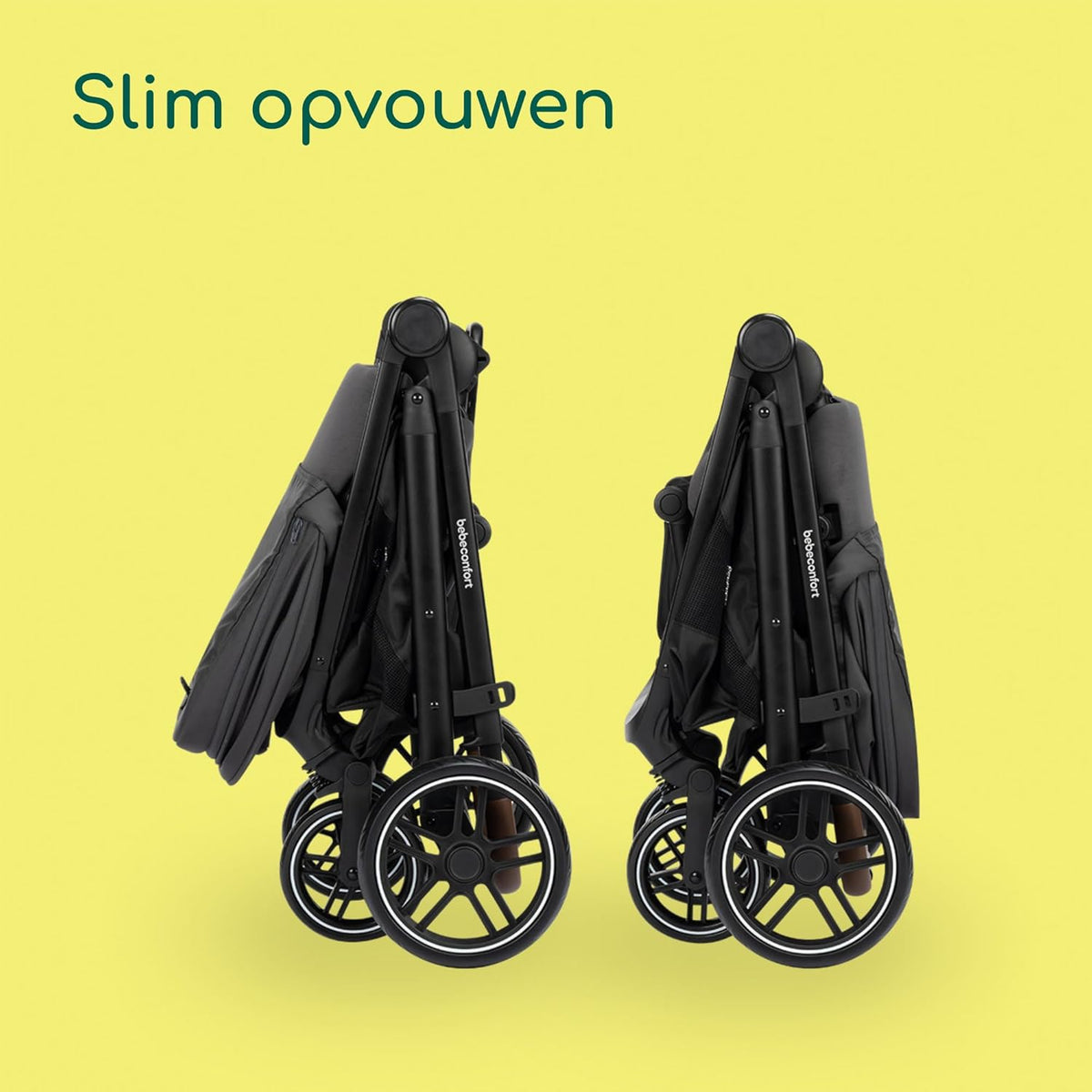 Bebeconfort Luvia Trio, Kinderwagen 3 in 1 set, 0-4 jaar (0-22 kg), Wandelwagen, Baby autostoeltje, Reiswieg, Slim opvouwen, Verstelbare duwstang, Wielen met schokdempers, Mineral Graphite