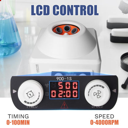 PRP Laboratoriumcentrifuge – Plasmacentrifuge – Laboratoriumcentrifuge – Tafelcentrifuge – Draagbare Tafellaboratoriumcentrifuge – 6 X 10 Ml – 4000 Omw/Min – Timer 1 Tot 99 Min