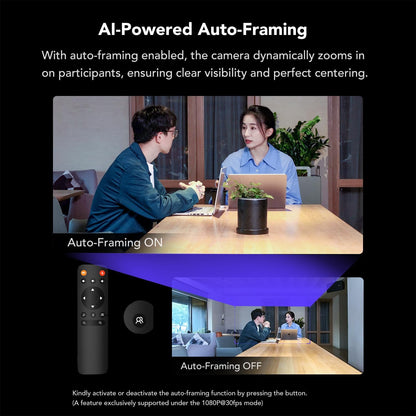 NEARITY C45 2K Webcam voor videoconferenties met luidspreker en microfoon, all-in-one videocamera met ruisonderdrukking, FHD 5X Zoom AI Auto-Framing Plug-and-Play voor Zoom/Teams/Google Meet