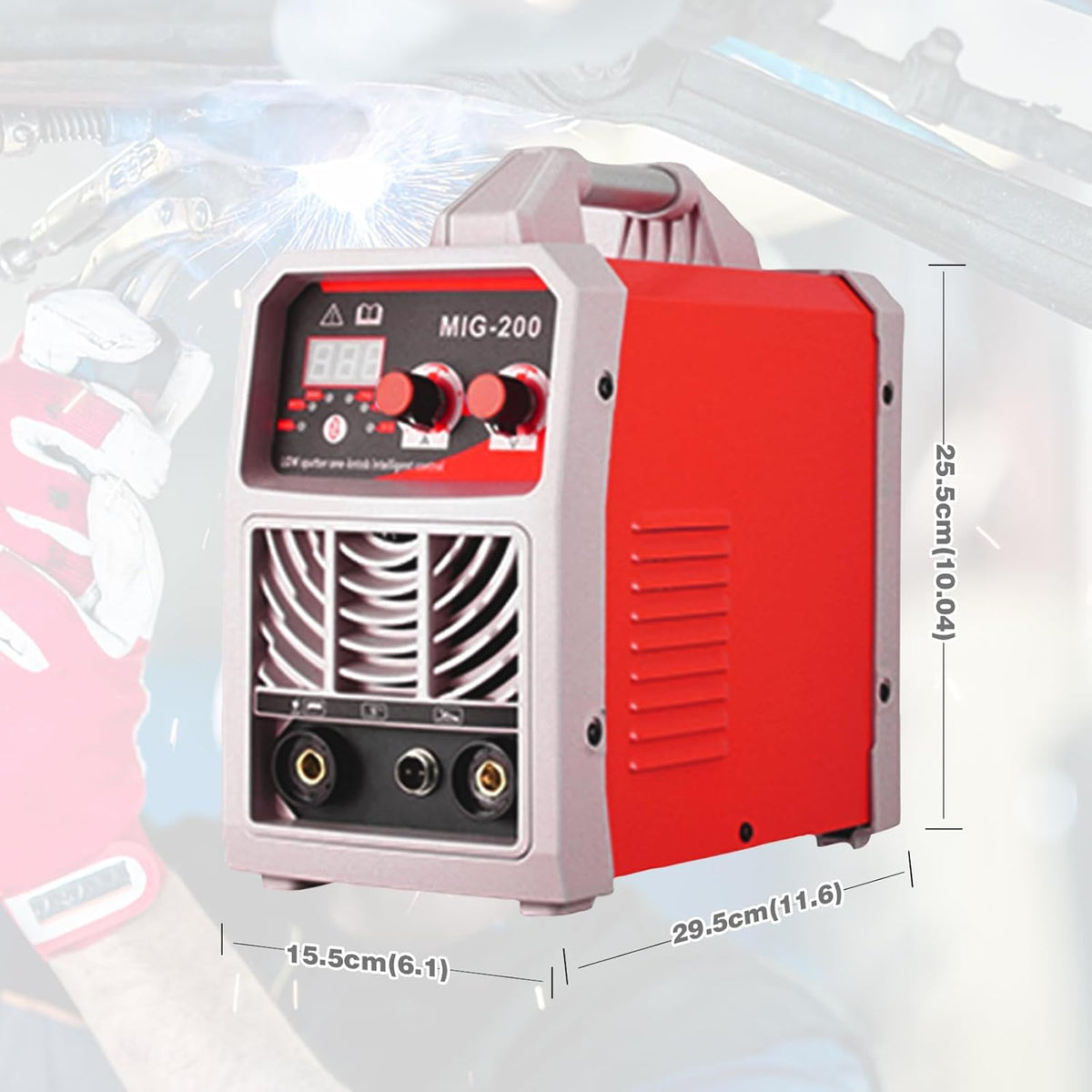 3-in-1 lasapparaat, multifunctionele MIG-lasmachine 200A Core Line met LCD-kleurendisplay, IGBT-inverter voor MIG/MMA/Lift TIG-lassen