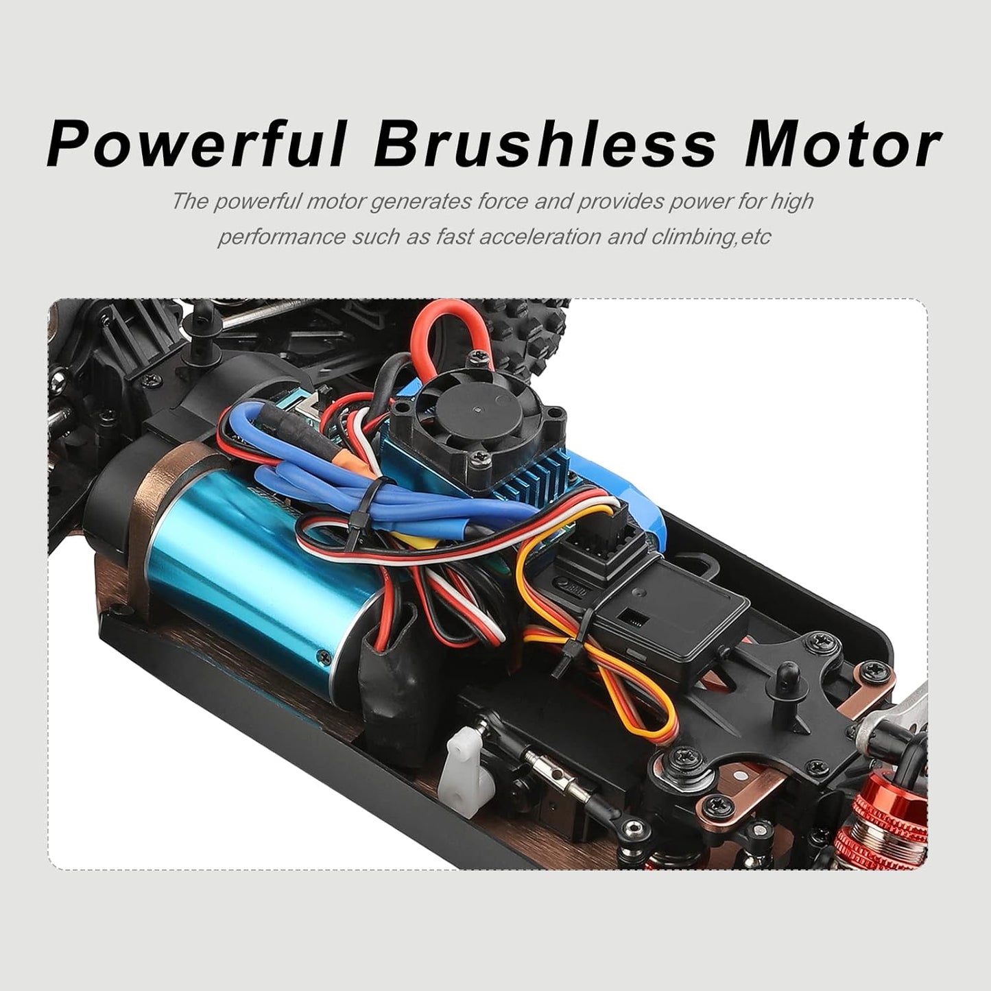 Op Afstand Bestuurbare Auto – RC Auto – Terreinwagen – Off Road Crawler – 4WD – 1:14 – 75 Km/U – Borstelloze Motor