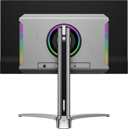 LC-POWER LC-M27UO – 26,5 inch QD-OLED 4K gaming-monitor, 240 Hz, 0,03 ms reactietijd, HDMI 2.1 & DisplayPort, KVM-functie, RGB-verlichting, in hoogte verstelbaar