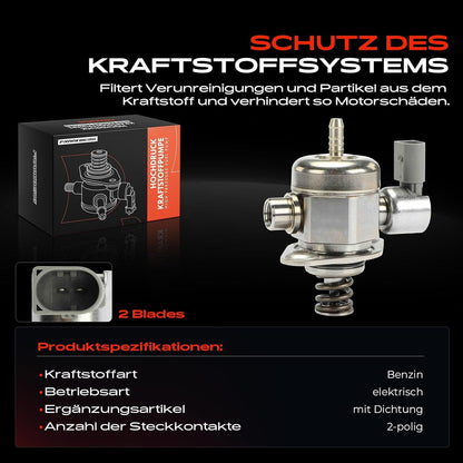 Frankberg Hogedrukpomp compatibel met A3 8P1 1.8L 2.0L 2007-2012 TT 8J3 1.8L 2.0L 2.0L 2008-2014 P.a.s.a.t 3C2 1.8L 2.0L 2008-2010 T.i.g.u.a.n 5N 2.0L 0L 2000L 8-2016 Vervanging # 06H127025P