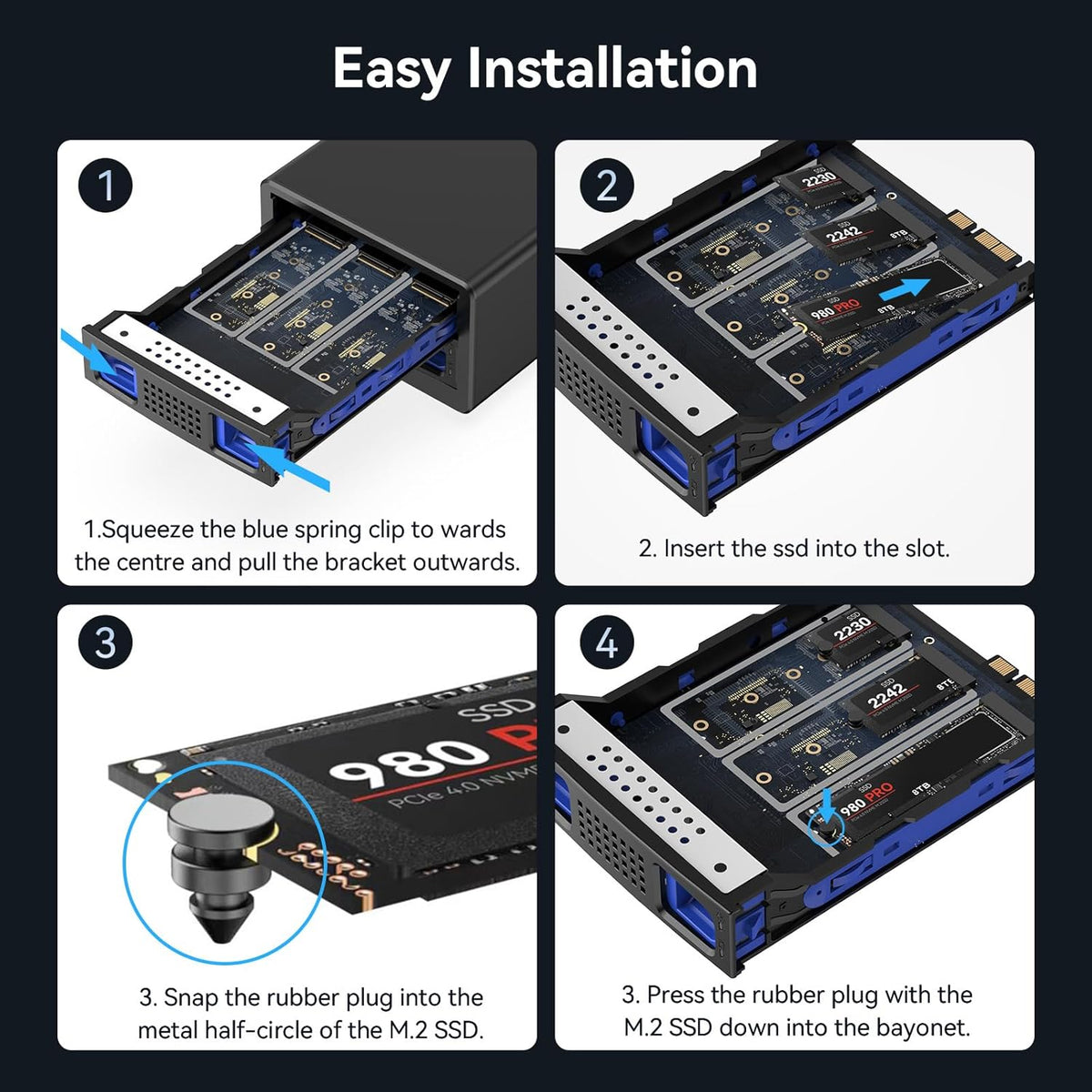 M.2 NVMe Enclosure 6 bay