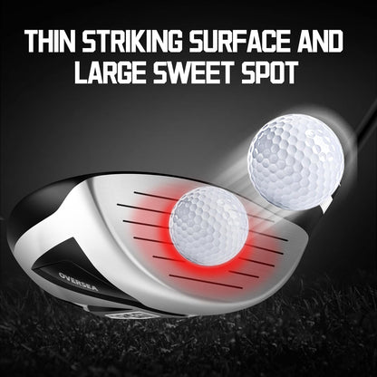 PGM Complete golfclubsets voor heren - 12 stuks - 3 hout (#1,3,5), 1 hybride (#4H), 6 ijzers (#5,6,7,8,9, PW), 1 zandwig (55 °), 1 putter - golfstandtas - MTG051-4