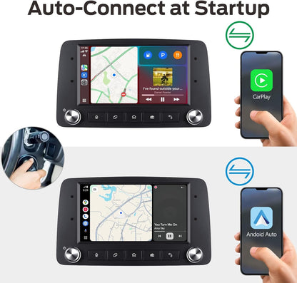 Autoradio – Auto Stereo – Multimedia Speler – Inbouw Radio – Navigatie Systeem – Snelle Opstart Linux Systeem – Draadloze CarPlay & Android Auto