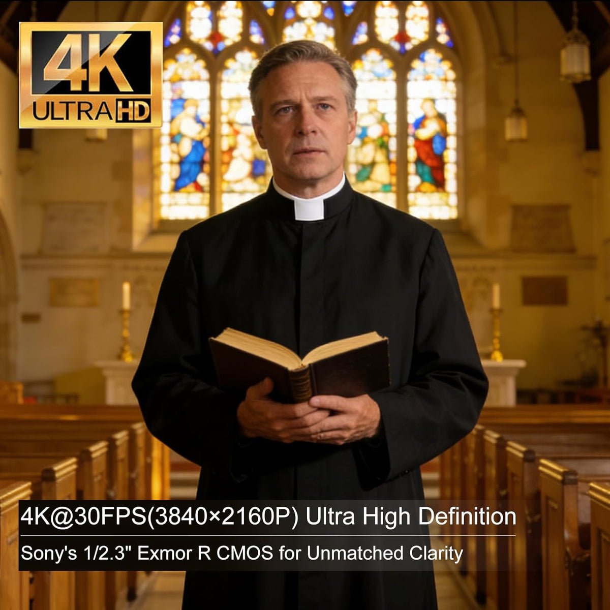 Zowietek 4K PTZ-camera (native NDI|HX3), Ergo-Ease afstandsbediening, ZowieX App, 25x optisch + 12x digitaal, SDI/HDMI/USB, RTSP/RTMP/SRT. Perfect voor vergaderingen, kerk, evenementen, onderwijs.