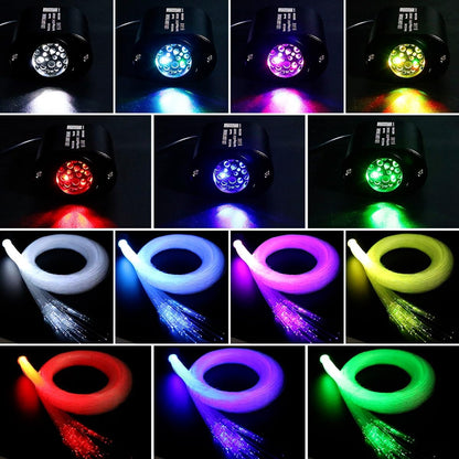 6W Mini RGBW Twinkle Fiber Optic Star Plafond Kit - 450 stuks × 0,75 mm × 3 m End Glow Vezels met Muzieksynchronisatie, APP & Afstandsbediening Starlight Headliner Kit voor Auto Headliner & Home Decor