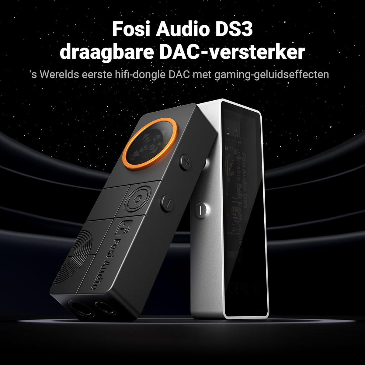 USB-C DAC Hoofdtelefoonversterker – DAC Versterker – Hoofdtelefoonversterker – Dongle DAC – USB-C Audio Adapter – Zilver – 7.1 Ruimtelijke Gaming Audio – 4,4 mm Gebalanceerde Uitgang