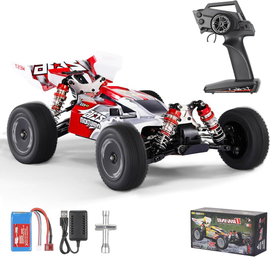 RC Auto – Afstandsbestuurbare Wagen – Bestuurbare Buggy – Radiografisch Voertuig – Offroad Racer – 60 km/u Snelheid – 4WD Wielaandrijving - QUORE