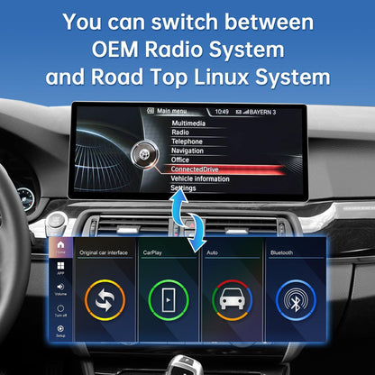 CarPlay Scherm – Touchscreen Display – Multimediascherm – Navigatiescherm – Autodisplay – 12,3 Inch HD IPS – Draadloze Apple CarPlay & Android Auto