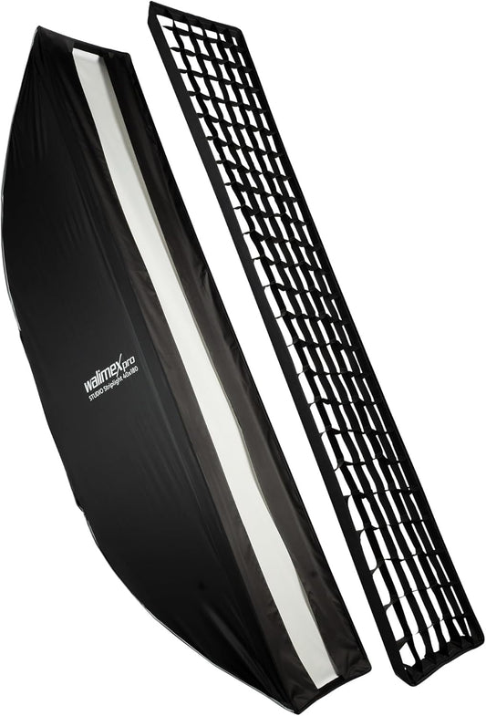 Striplight Softbox 40 x 180 cm – Stripbox – Studio Softbox – Lichtmodifier – Fotografie Softbox – 360° Draaibaar – Snelle Montage Dankzij Schermfunctie