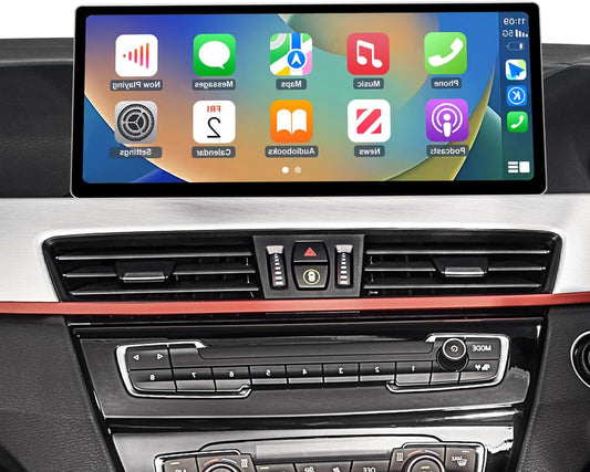 Road Top CarPlay Screen, 12.3 inch Car Radio Touch Screen for BMW X1 Series F48 with NBT System (2015-2018 year), Car Stereo with Narrow Bezel, Compatible with CarPlay/Android Car/MirrorLink - QUORE