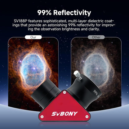 zoom telescoop oculair accessoires 1.25'' 7-21mm brandpuntsafstand 50° 47° veldweergave 18mm 16.3mm oogreliëf zenit diëlektrische spiegel 99% reflectiviteit astronomie planetaire maan mars deep sky