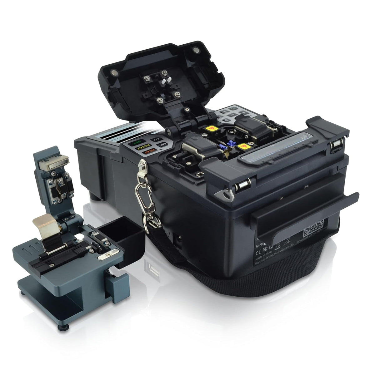 Kernuitlijning Optische Vezellassmachine ARC Glasvezel Lasmachine Mini Glasvezel Lasapparaat Automatische Vezelfusielasmachine 4,3inch Touchscreen Fusion Splicer-SS411F-211