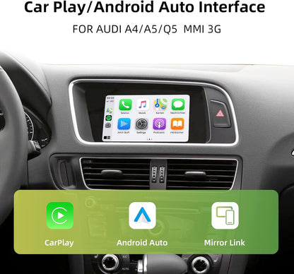 Draadloze CarPlay & Android Auto Retrofit Kit – CarPlay Adapter – Android Auto Interface – OEM Upgrade Module – MMI 3G Decoder – Plug & Play Installatie – WLAN & Bluetooth Connectiviteit