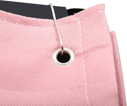OUKANING Portable Dressing Cabin 100 x 100 x 200 cm, Load Capacity 30-35 kg, Movable Dressing Room, Freestanding, Removable and Opaque, for 3-4 People (Pink) - QUORE