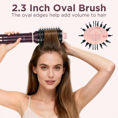 7-In-1 Airstyler – Multistyler – Haarstyler – Föhnborstel – Stylingset – Met Reistas – Automatische Dubbele Spanning – Borstelloze 110.000 Rpm Motor