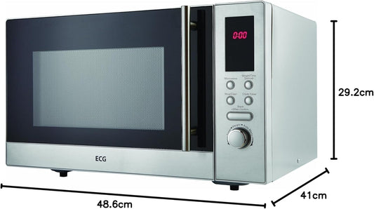 Magnetron – Microgolfoven – Kleine Oven – Keukenoven – Digitale Magnetron – 23 Liter Inhoud – 800 Watt Vermogen – Roestvrij Stalen Behuizing