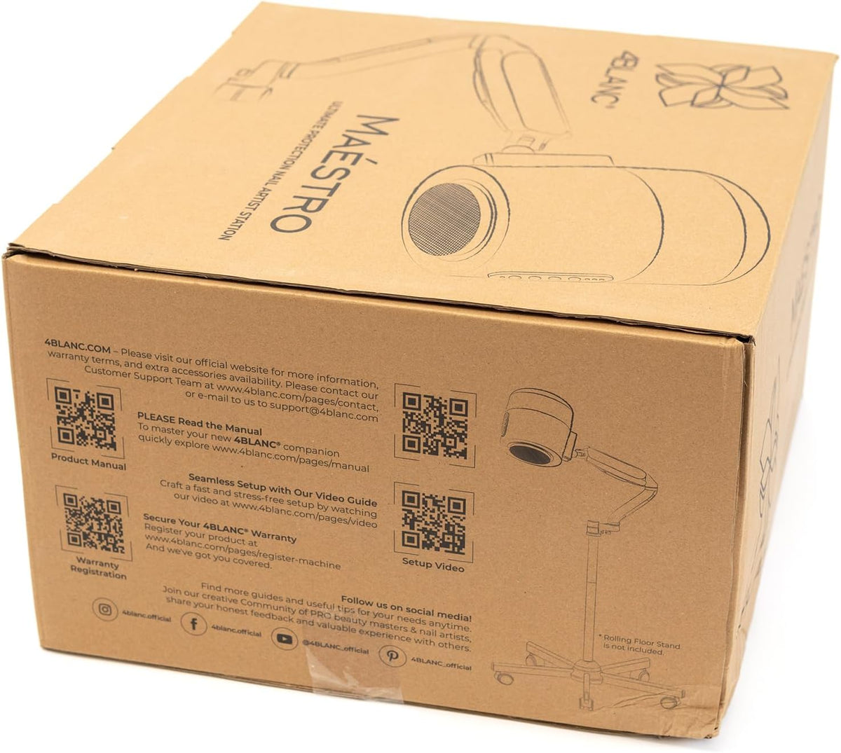 Stofverwijderaar – Nagelstofafzuiger – Nagelafzuiger – Manicure Afzuiger – Nageltafel Afzuiging – HEPA 12-Filter Van 10.000 Cm² – UV-Desinfectie