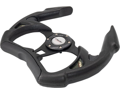 Stuurwielcover – Stuurhoes – Stuurwielkap – Autostuurbescherming – Stuurwielhoes sportief – Zwart Polyurethaan – Diameter 35 cm – Duurzaam & Antislip
