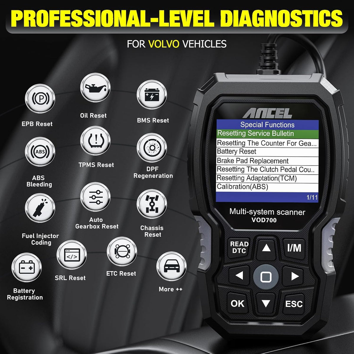 OBD2 Diagnosetool – Autoscanner – Foutcode Lezer – Diagnoseapparaat – Auto Diagnosetester – Volledige Systeemdiagnose – Gratis Levenslange Updates