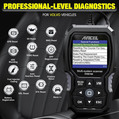 OBD2 Diagnosetool – Autoscanner – Foutcode Lezer – Diagnoseapparaat – Auto Diagnosetester – Volledige Systeemdiagnose – Gratis Levenslange Updates