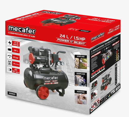 Compressor – Luchtcompressor – Aircompressor – Pneumatische Compressor – Olievrije Compressor – 24 Liter Tank – 1,5 PK Motor