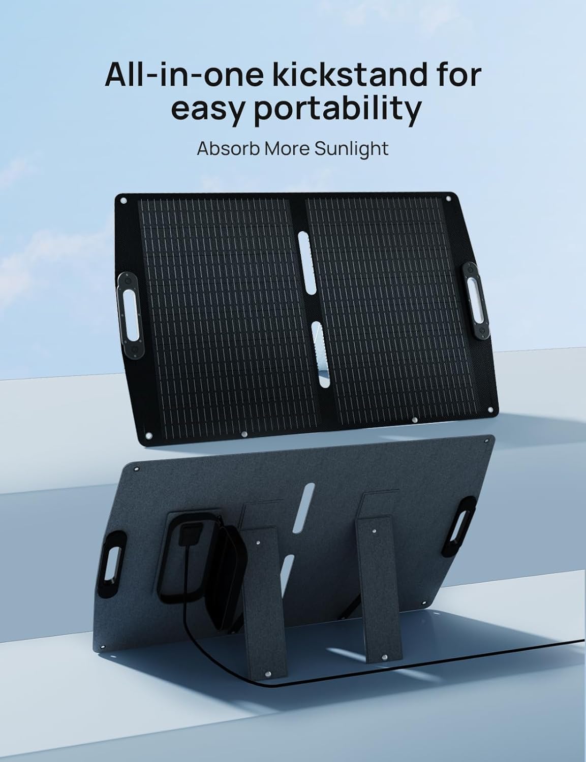 100W Opvouwbare Zonnepaneel – Zonnepaneel 100 Watt – Draagbaar Zonnepaneel – Camping Zonnepaneel – Mobiel Zonnepaneel – Monokristallijn – Waterbestendig
