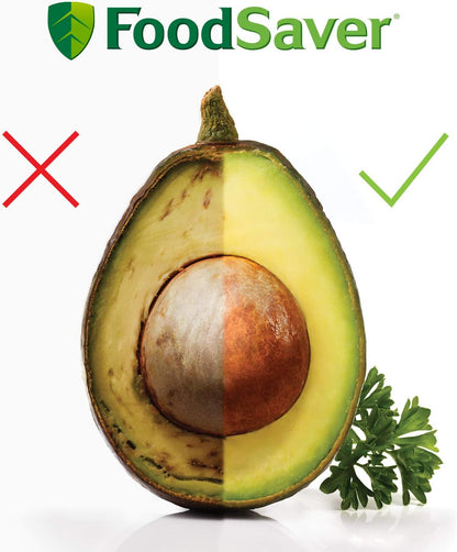 Foodsaver Ffs017X Folielasapparaat, Marineermodus, Inclusief Vacuümzak, Starterpakket, Roestvrij Staal
