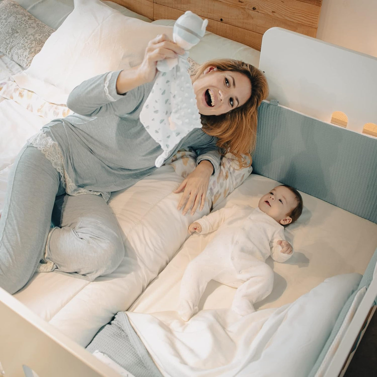 Interbaby CUNA15 babybed Star Nature, wit, 19,3 kg