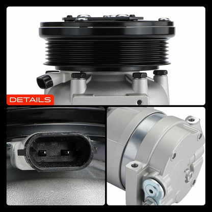 Frankberg 1 x klimaatcompressor compatibel met Aveo/Kalos sedan T250 T255 1,4 l benzine 2008-Vandaag Lacetti J200 1,4 l - 1,8 l benzine 2005-2013, vervanging # 96442920