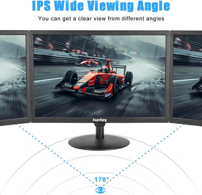 21,5 inch FHD kleine monitor IPS LCD-scherm 1920x1080 60Hz 16:9 met HDMI BNC VGA AV USB-ingang ingebouwde luidspreker voor CCTV-beveiligingscamera DVR PC RasPi