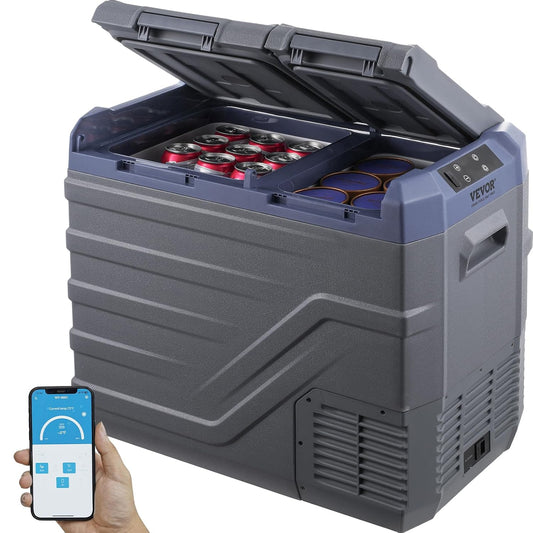 Draagbare Auto Koelkast – 12 Volt Koelbox – Vriezer – Mobiele Koelkast – Camping Koeler – 40 L Capaciteit – Instelbare Temperatuur tot -20 °C – Stil en Energiezuinig
