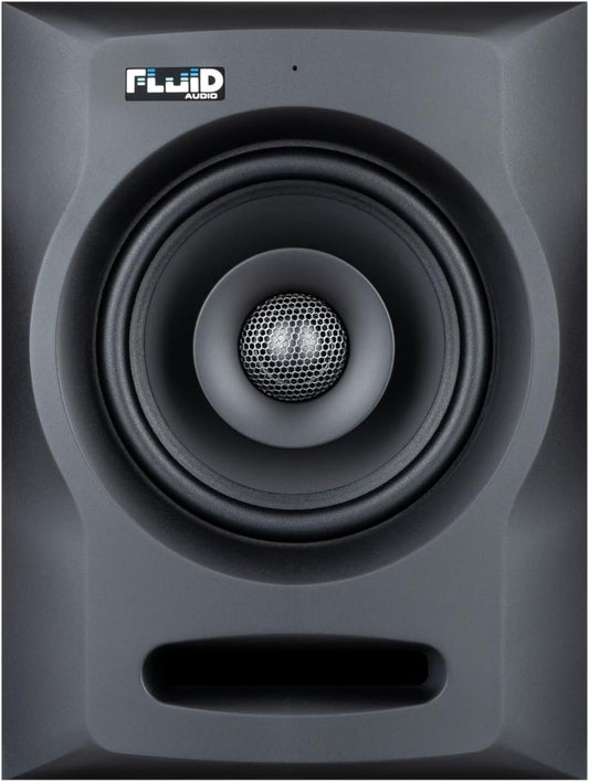 Nearfield Fluid Audio FX50 V2 monitorluidspreker (actieve studiomonitor, 2-weg coaxiale driver, 5 inch woofer, 60 Watt RMS, ideaal voor thuisstudio en professionele opnames, single) zwart