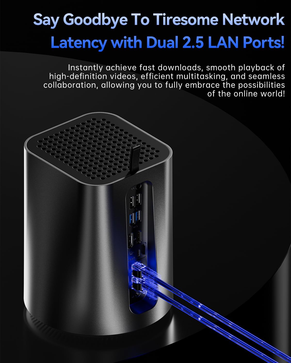 AOOSTAR R7 2 Bay Desktop NAS Mini PC, NAS Server Ryzen 7 5825U No RAM No SSD, 2*3.5" SATA Memory (up to 2*22TB), 2*M.2 NVMe slots, 4K HDMI, 2*2.5G, WiFi6, Network Attached Storage - QUORE